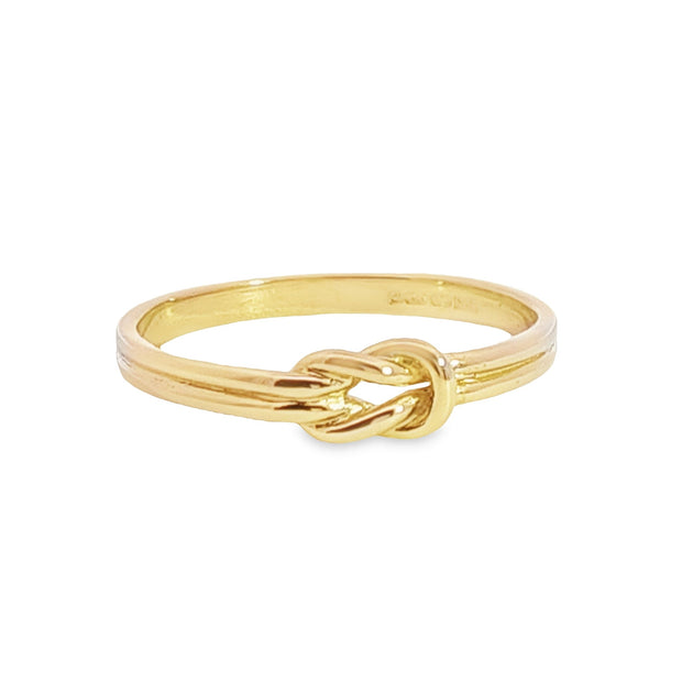 Gold knot ladies ring 37027