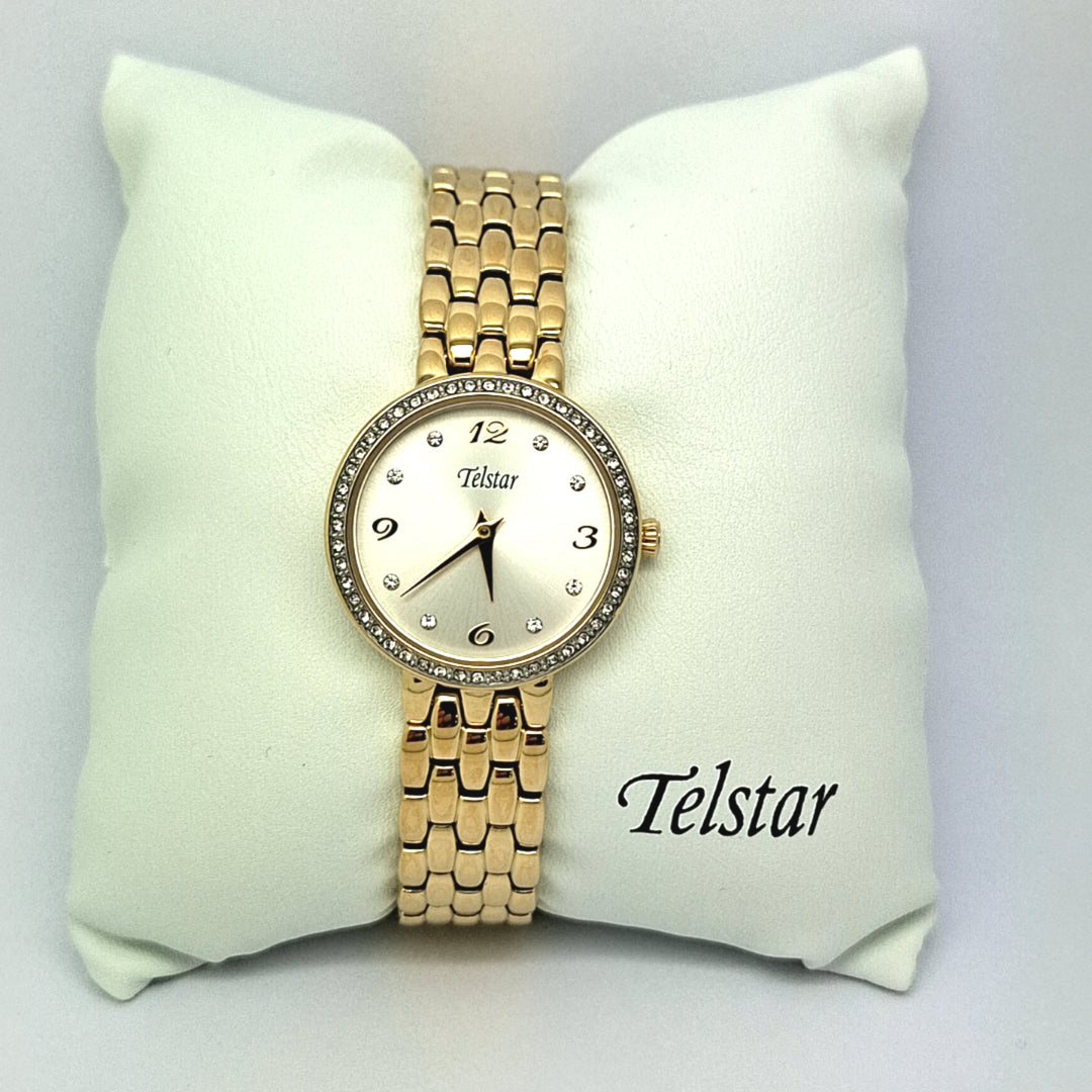 Telstar W1107 BYS Paris ladies Gold tone watch 37783