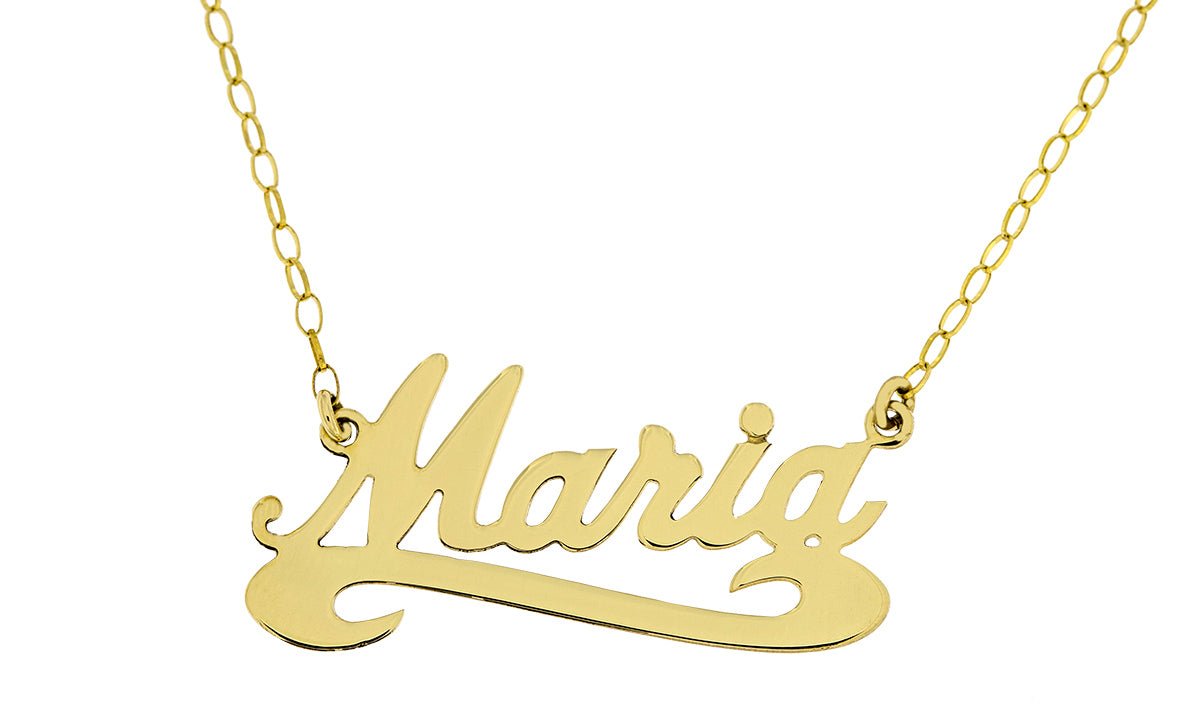 Made to order Personalised Name Pendant Now available to order on line - Armin Lowe Jewellers