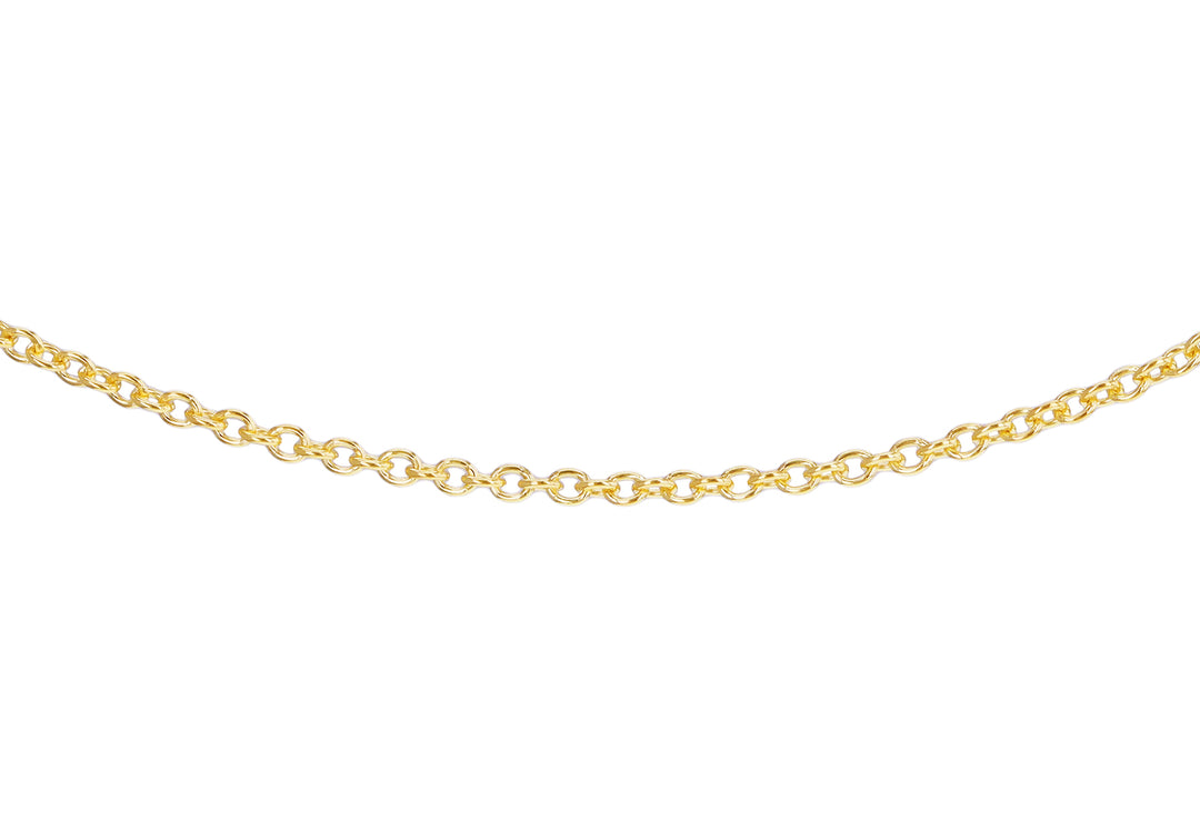 9ct gold adjustable 16"/41cm-18"/46cm trace chain 38224