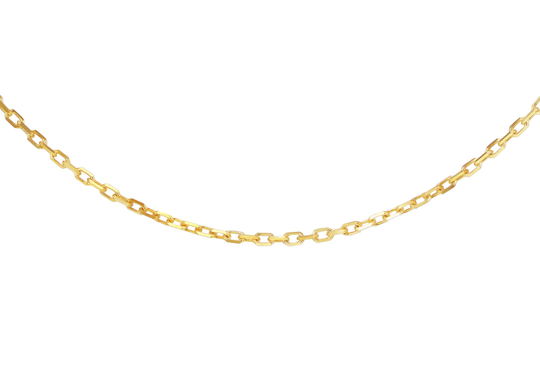 Plain gold polished cross 38216