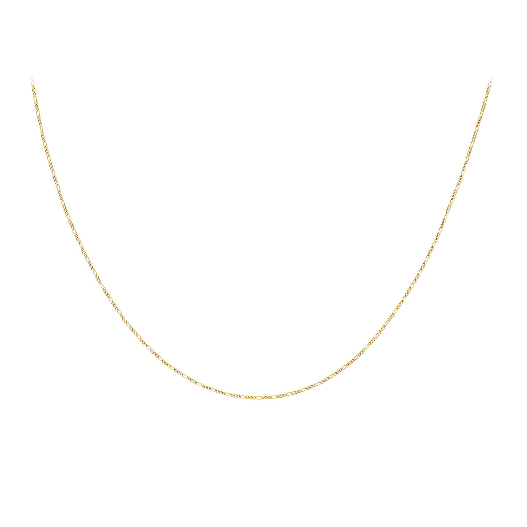 9ct  Gold diamond cut Figaro chain  279