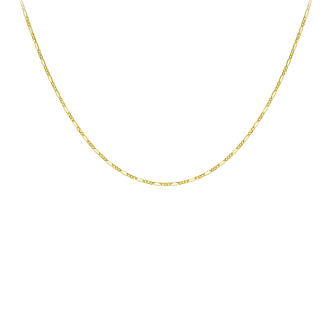 9ct gold Figa Bell chain, diamond cut 34804