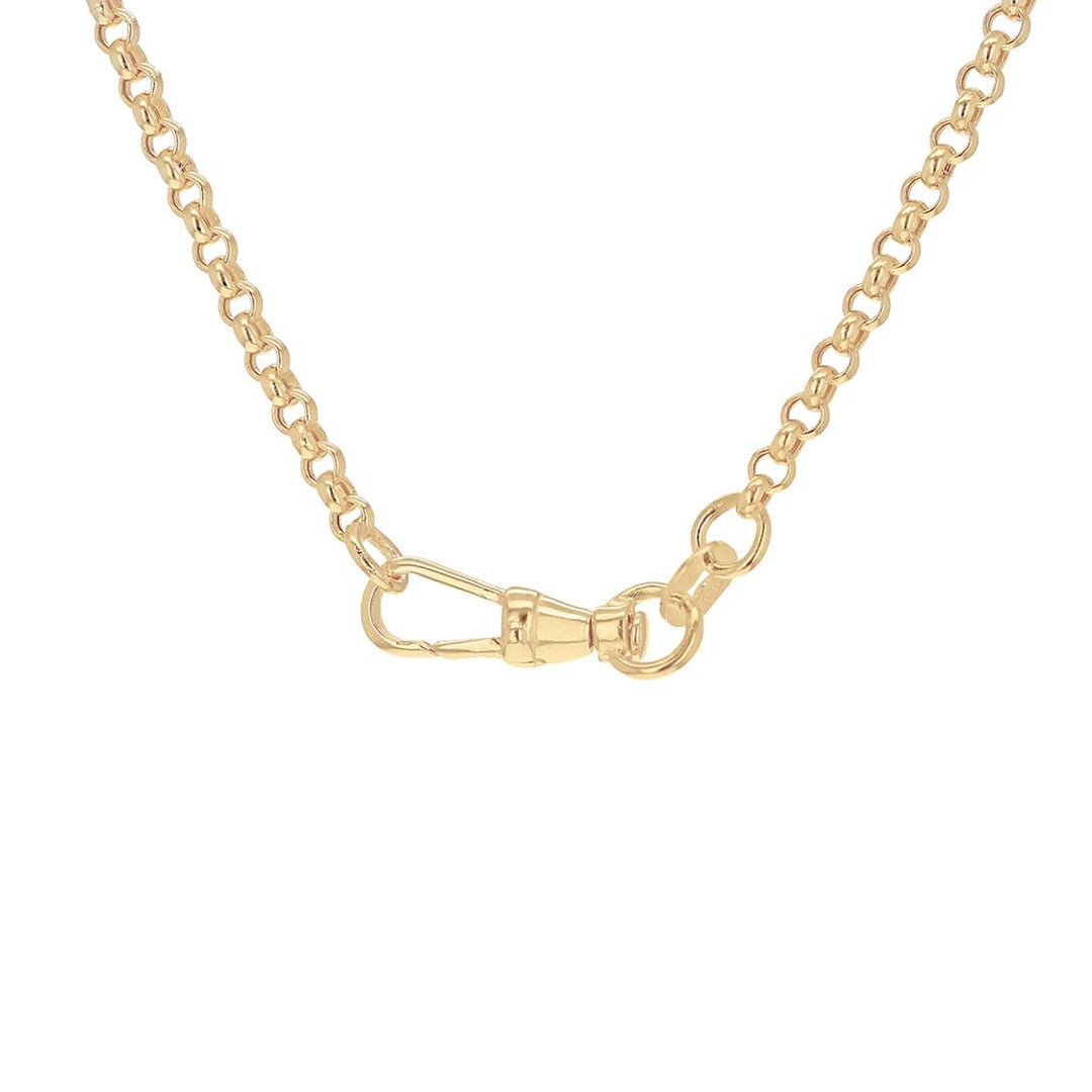 9ct gold ladys T-Bar necklace 38868