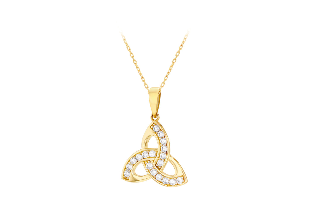 Gold Celtic Trinity knot pendant 38223