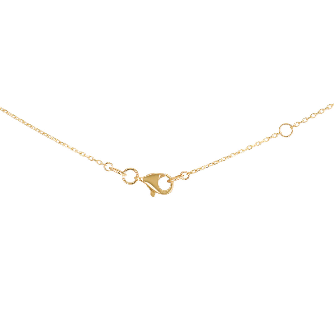 9ct Gold Laser Rainbow pendant 38855