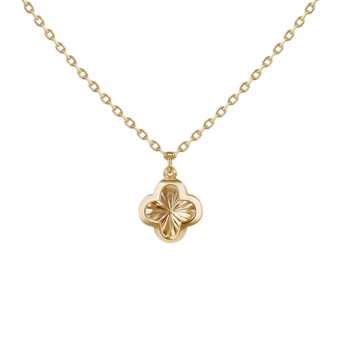 9ct Gold Laser Rainbow pendant 38855