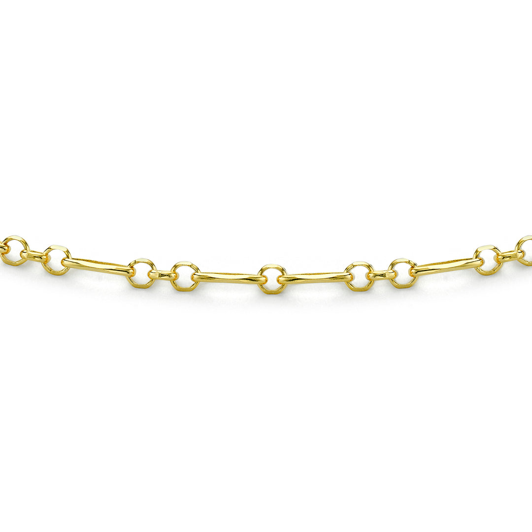 Gold Figaro Bell chain bracelet 38860