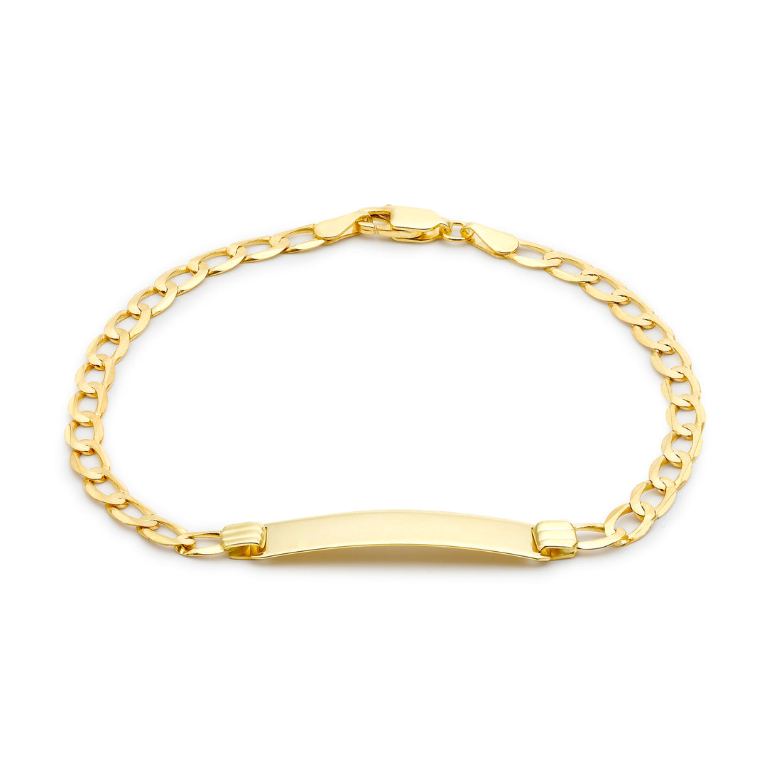 9ct Gold ladys engravable ID bracelet 38867