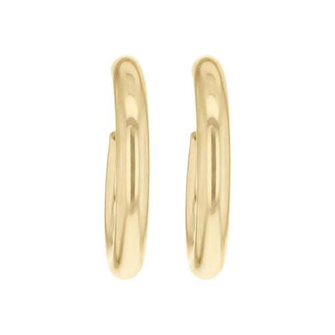 Gold 13.5mm hoop earrings 38874