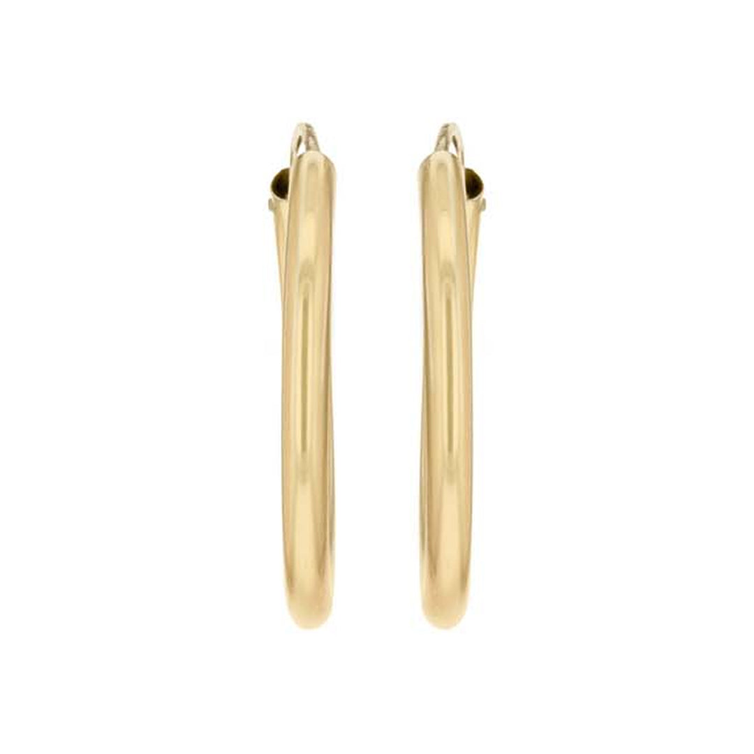 Gold 17.5mm hoop earrings 38875