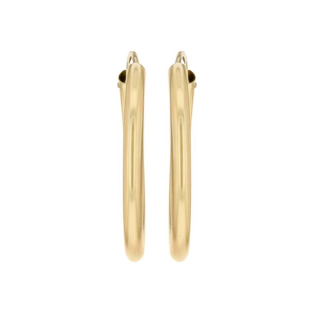 Gold 22.5mm hoop earrings 38876