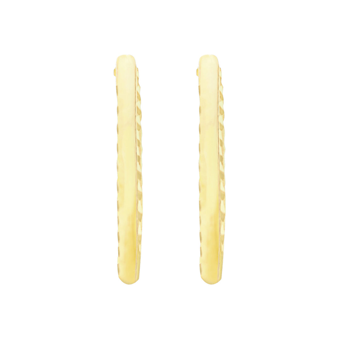 Diamond cut 9ct gold sleepers 38878
