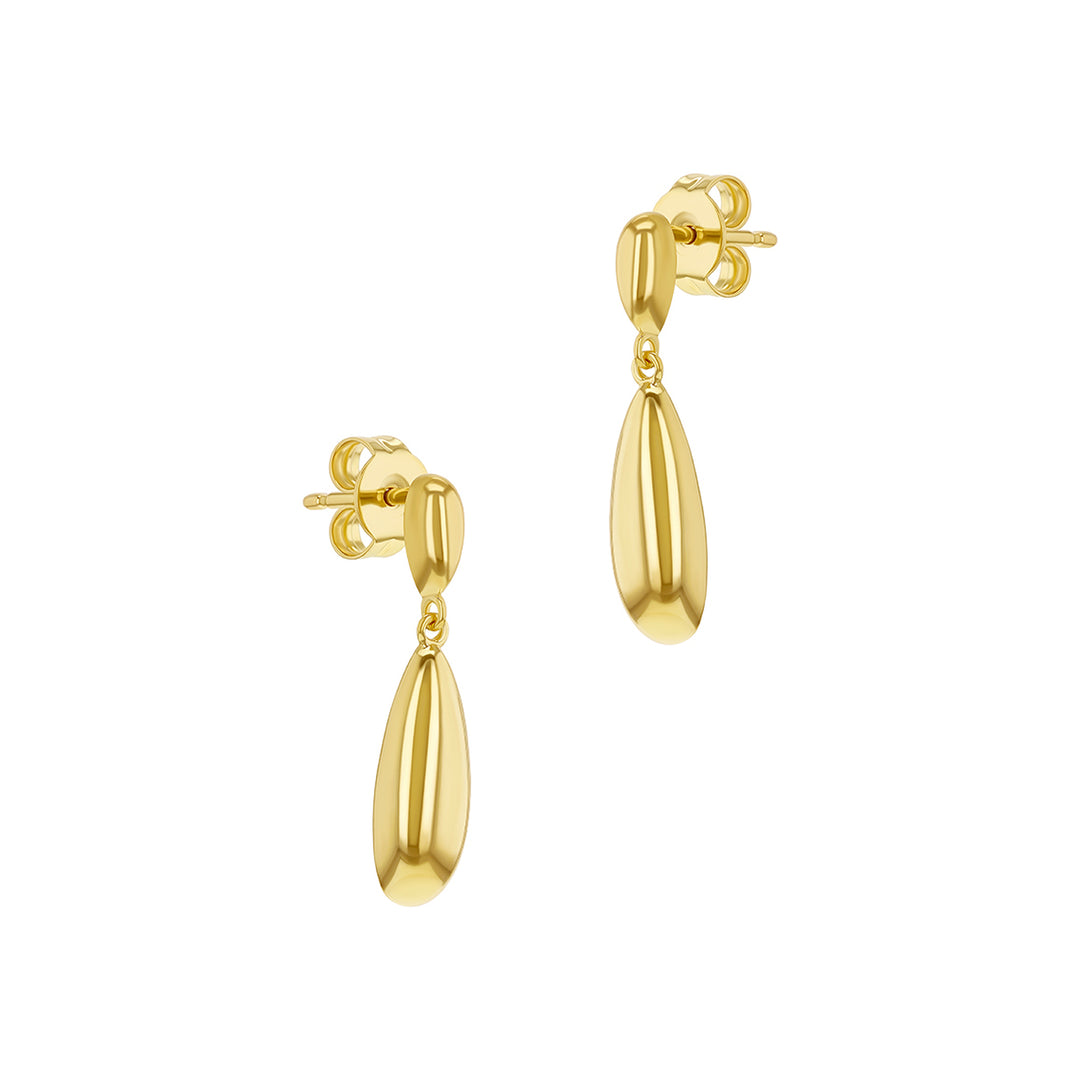 Gold Teardrop earrings 38872