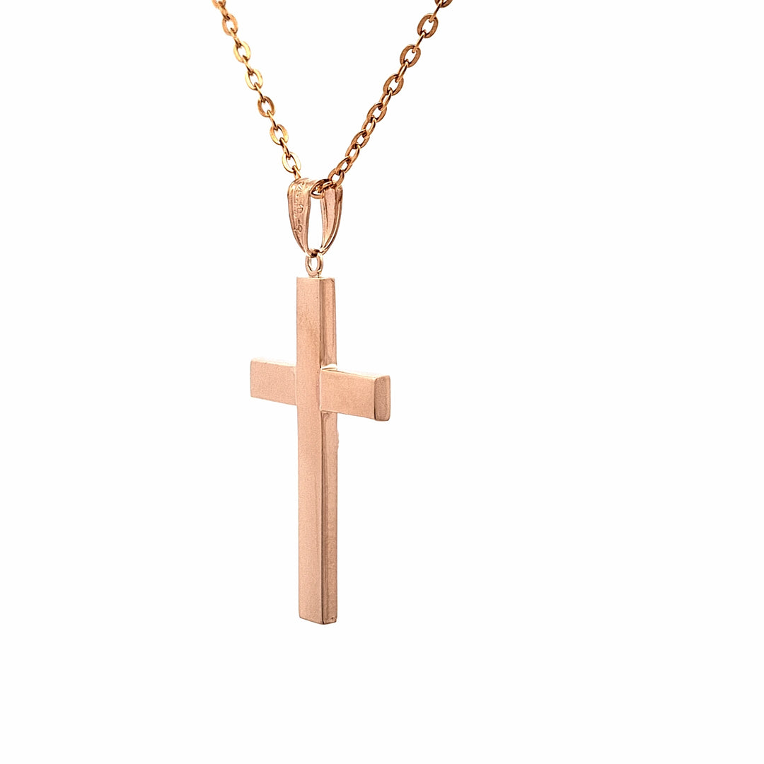 9ct gold and Onyx Crucifix pendant 38842