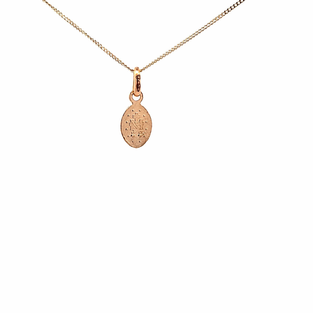 Gold mini Miraculous medal 38845