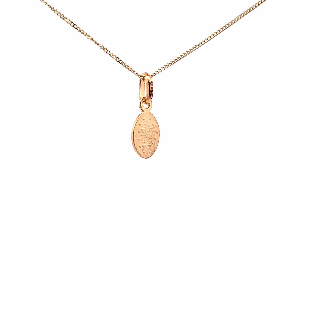 Gold mini Miraculous medal 38845