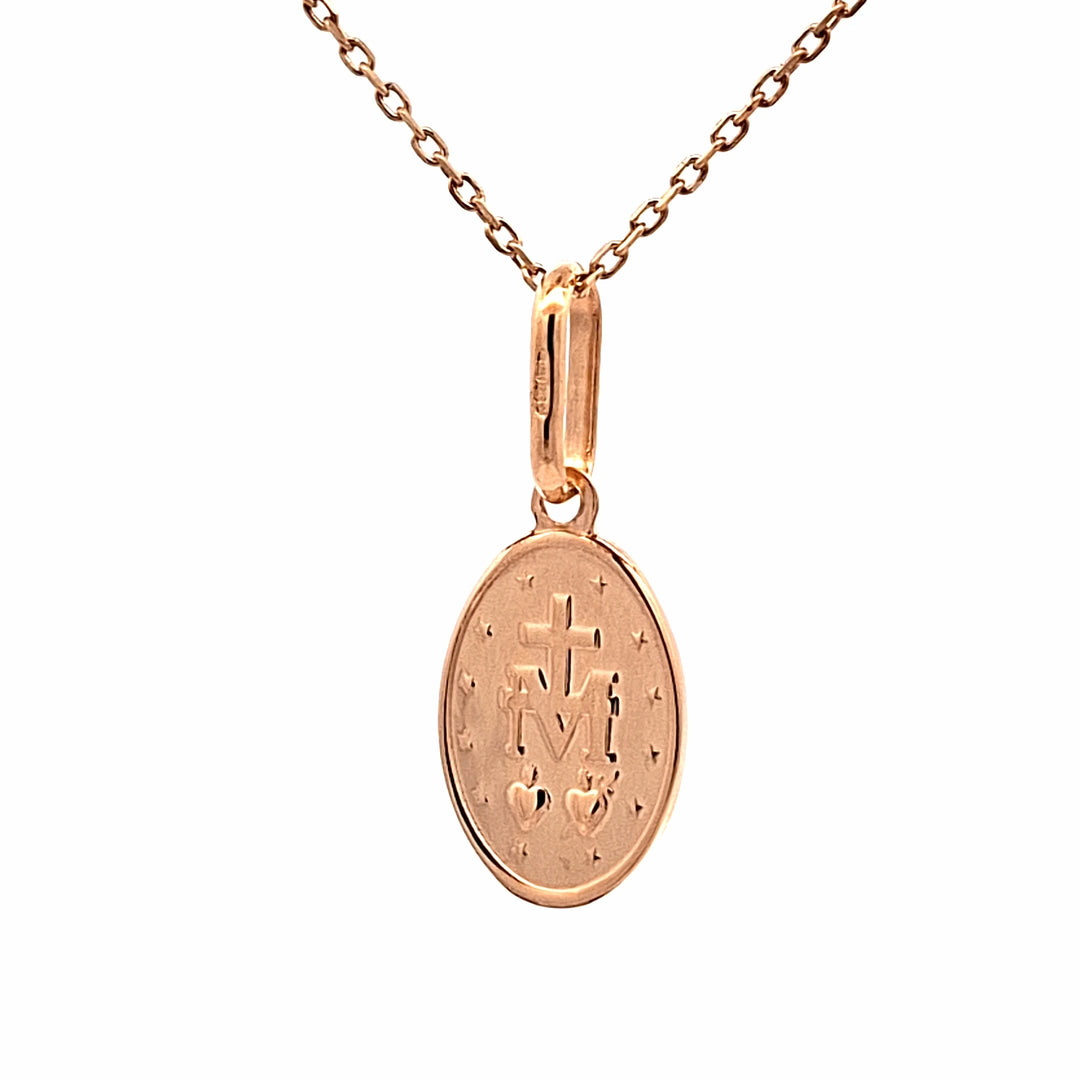 9ct gold Miraculous medal 38844
