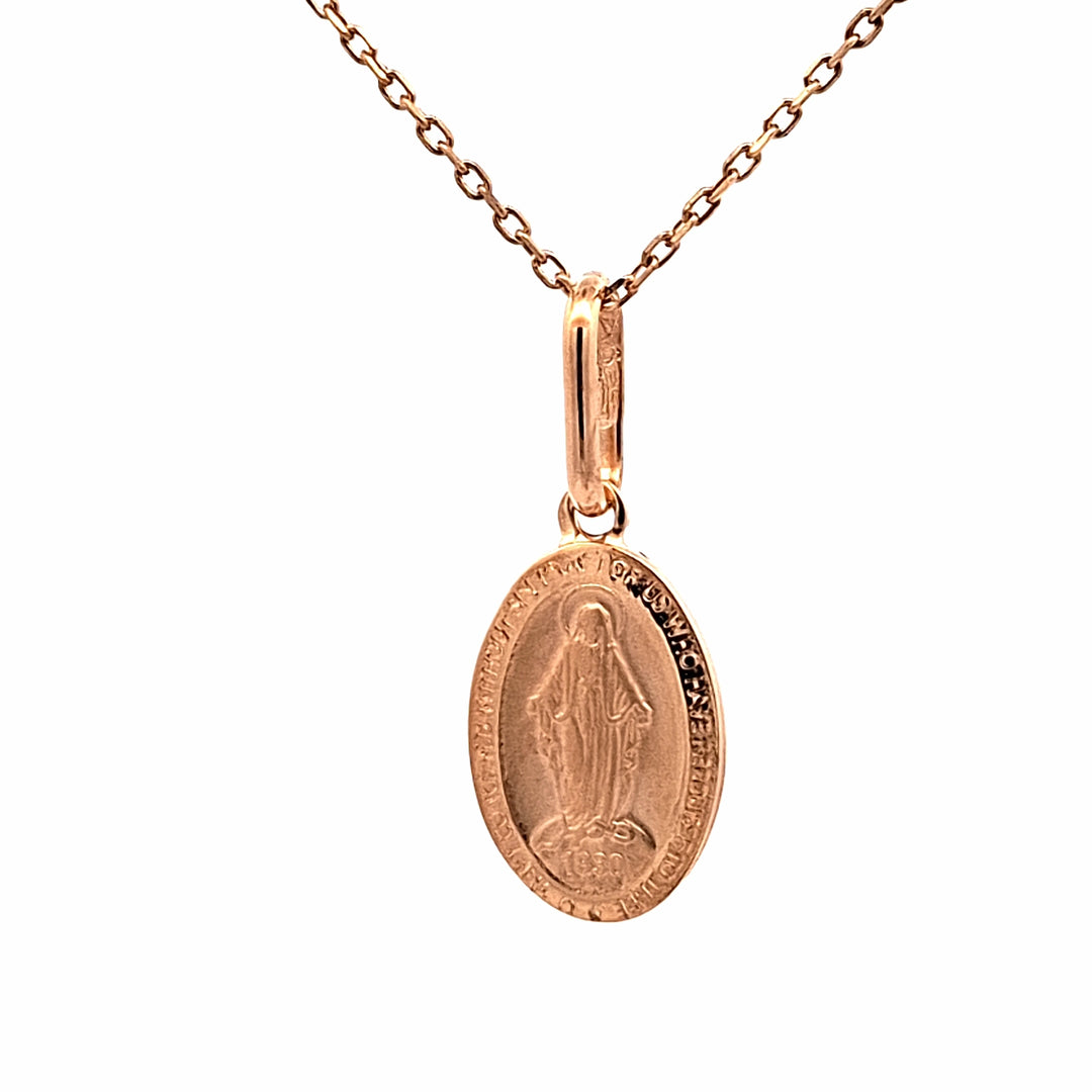 9ct gold Miraculous medal 38844