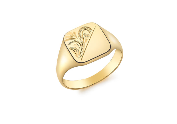 Gents Gold solid signet ring 36837
