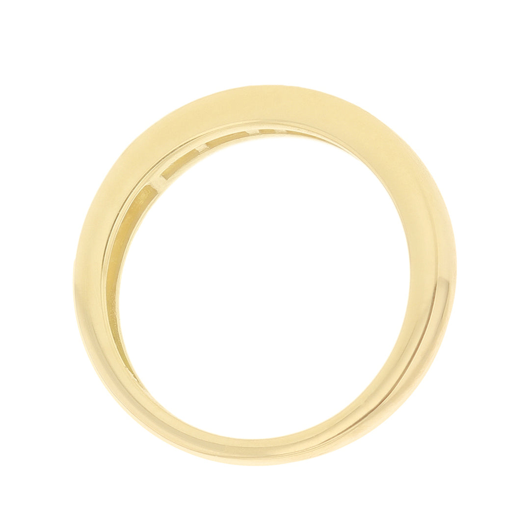 Gold white stone eternity ring 38871