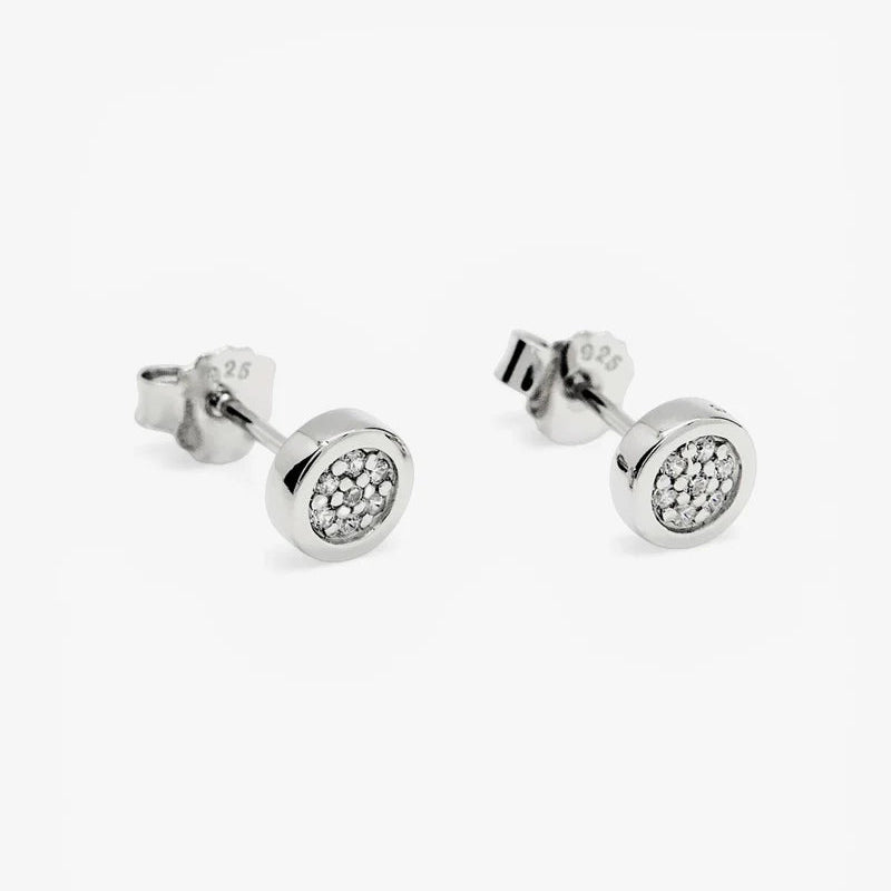 sterling silver sparkly stud earrings 38819