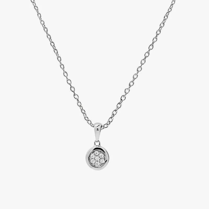 Sterling silver sparkly pendant 38820