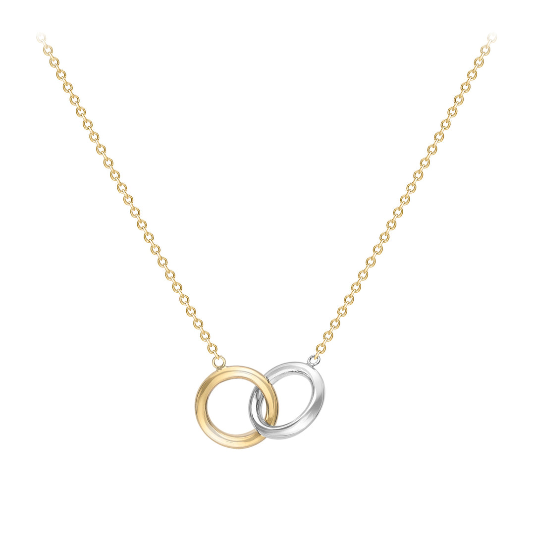 9ct gold two tone Connected necklace 38862