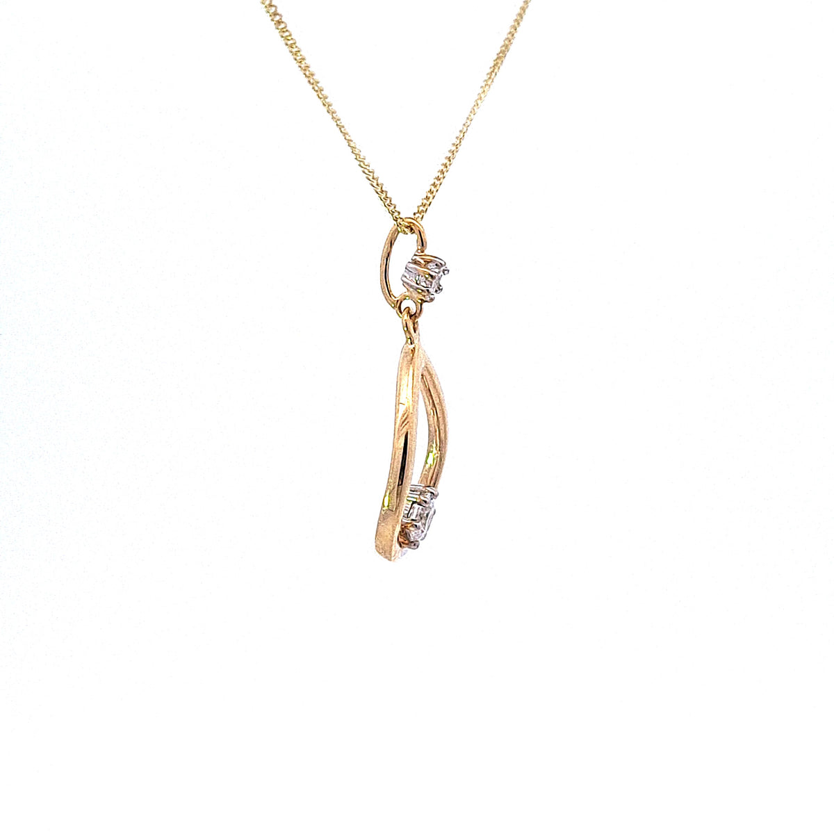 Gold Pear pendant 37576 - Armin Lowe Jewellers