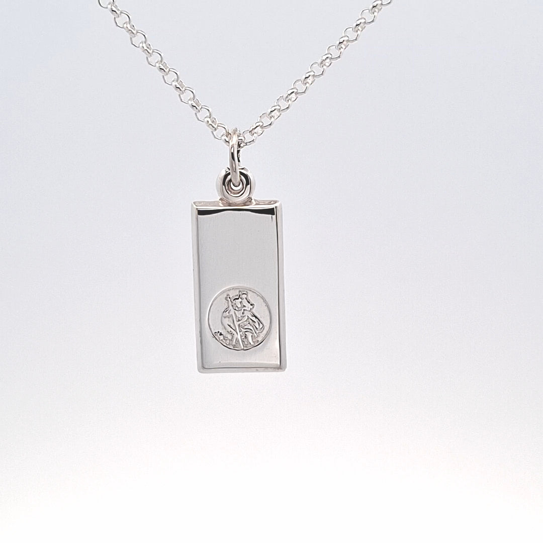 Silver medium St. Christopher ingot 33167