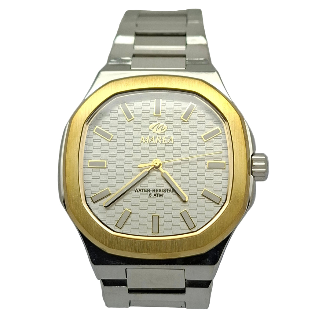 OCTAGONAL 2 TONE WATCH