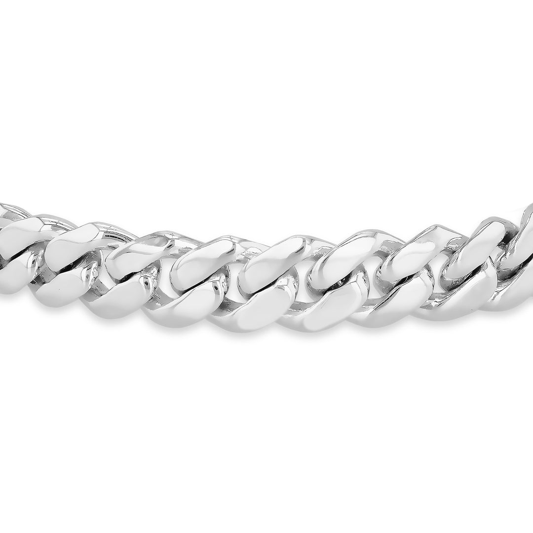 Gents chunky curb bracelet in sterling silver 38880