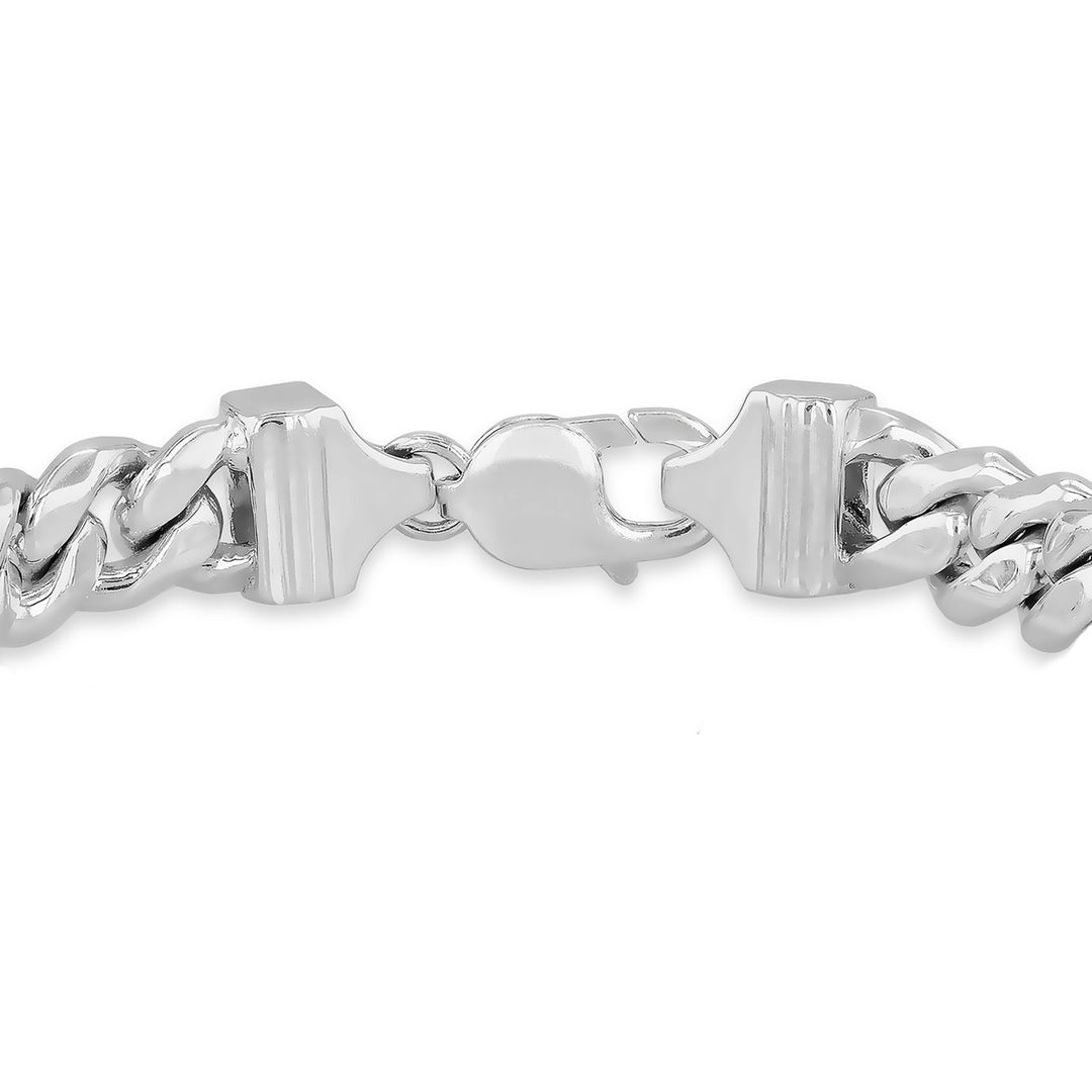 Gents chunky curb bracelet in sterling silver 38880