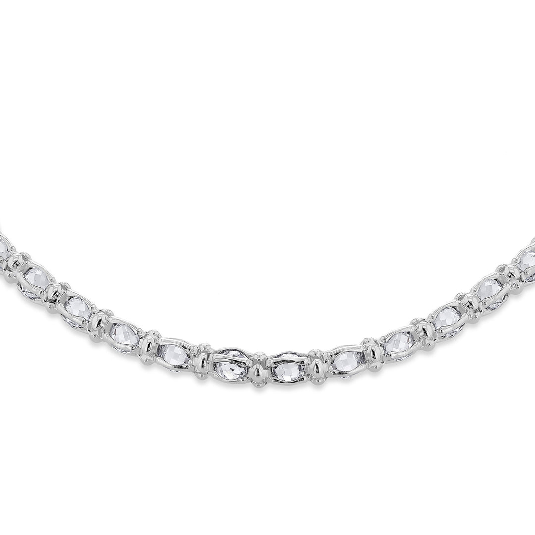 Sterling silver fancy basket bead 8"/20cm bracelet 38892