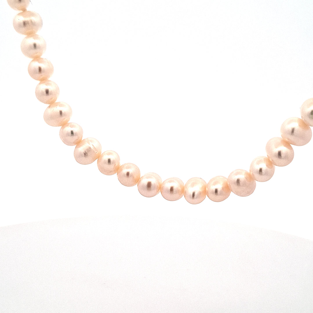 20"/51cm white cultured pearl 5-6mm necklace 38597