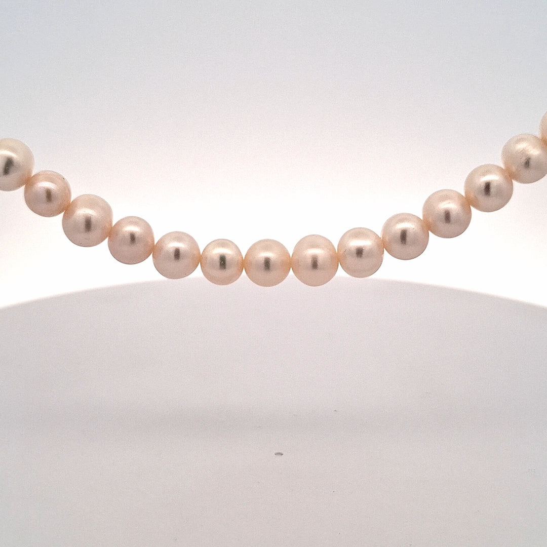 20"/51cm white cultured 7-8mm  pearl necklace 38596