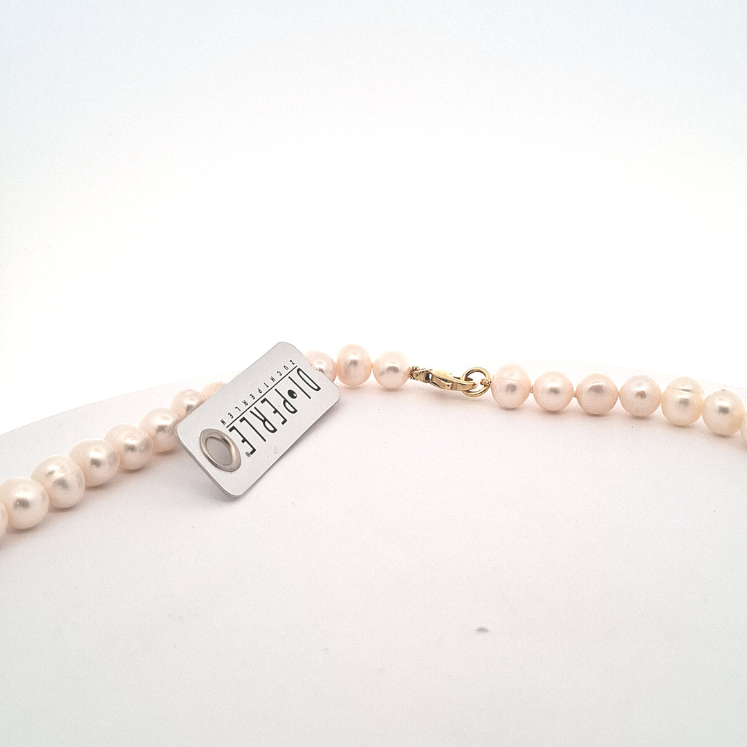 20"/51cm white cultured 7-8mm  pearl necklace 38596