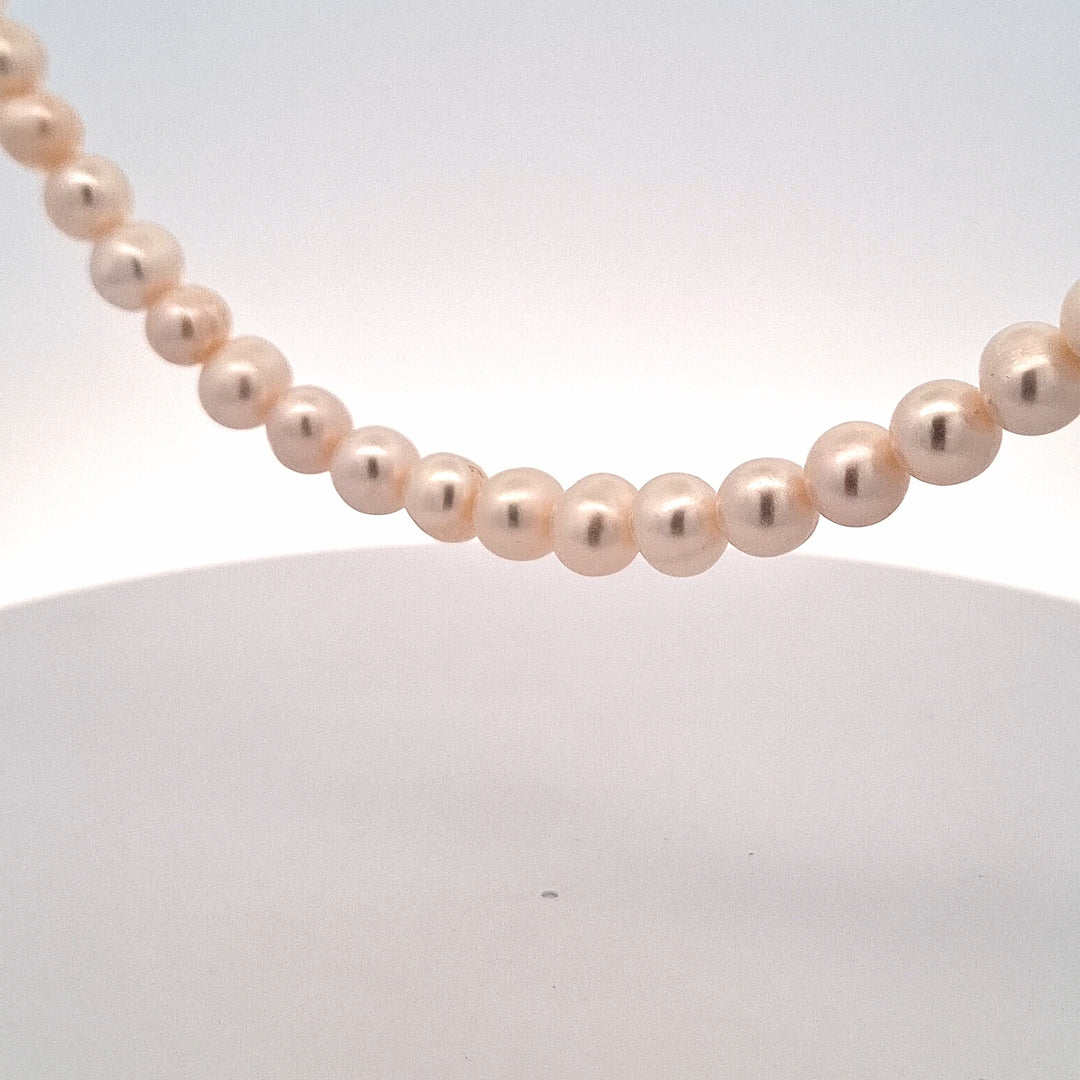 20"/51cm white cultured 7-8mm  pearl necklace 38596