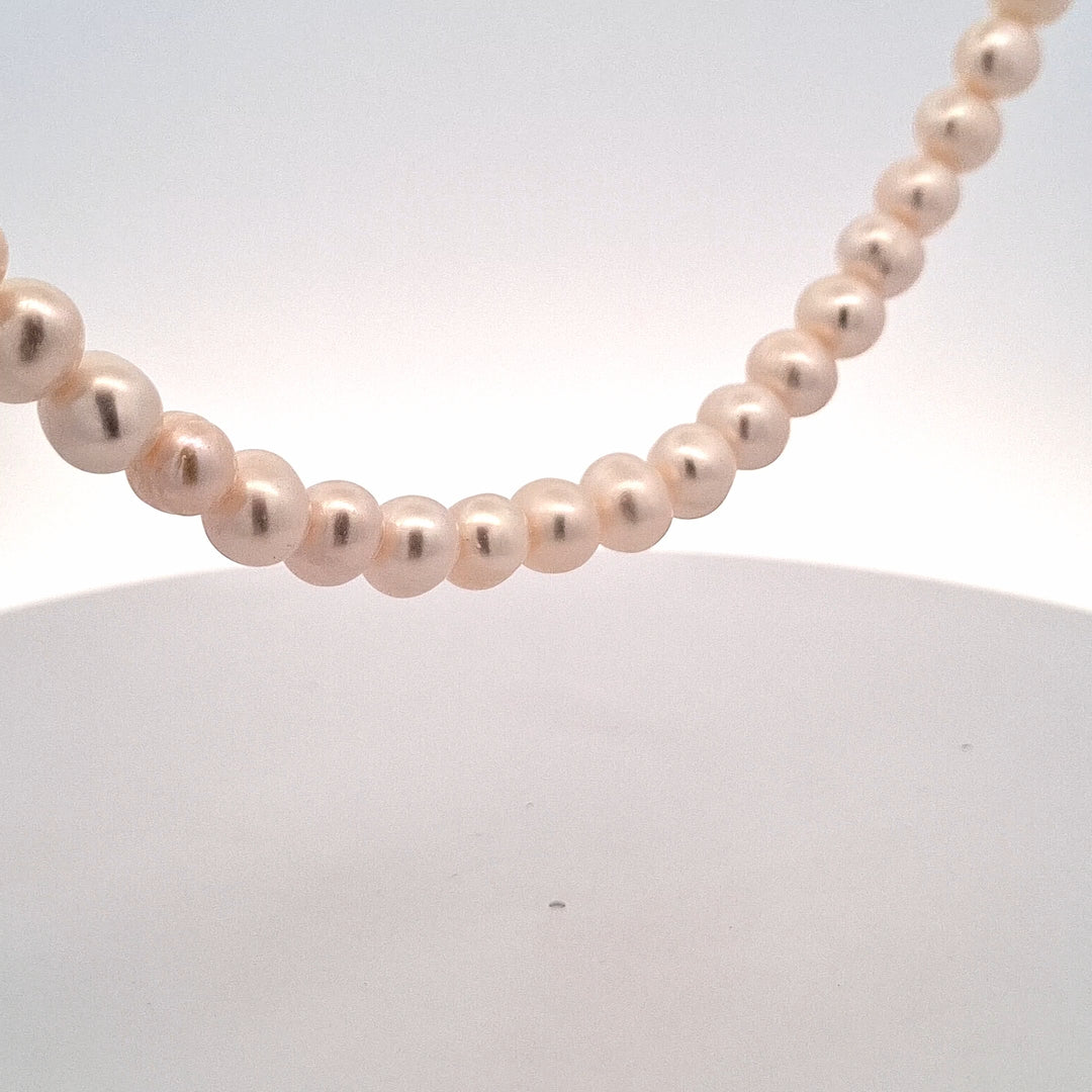 20"/51cm white cultured 7-8mm  pearl necklace 38596