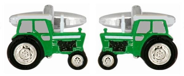 Green Tractor cufflinks 7172