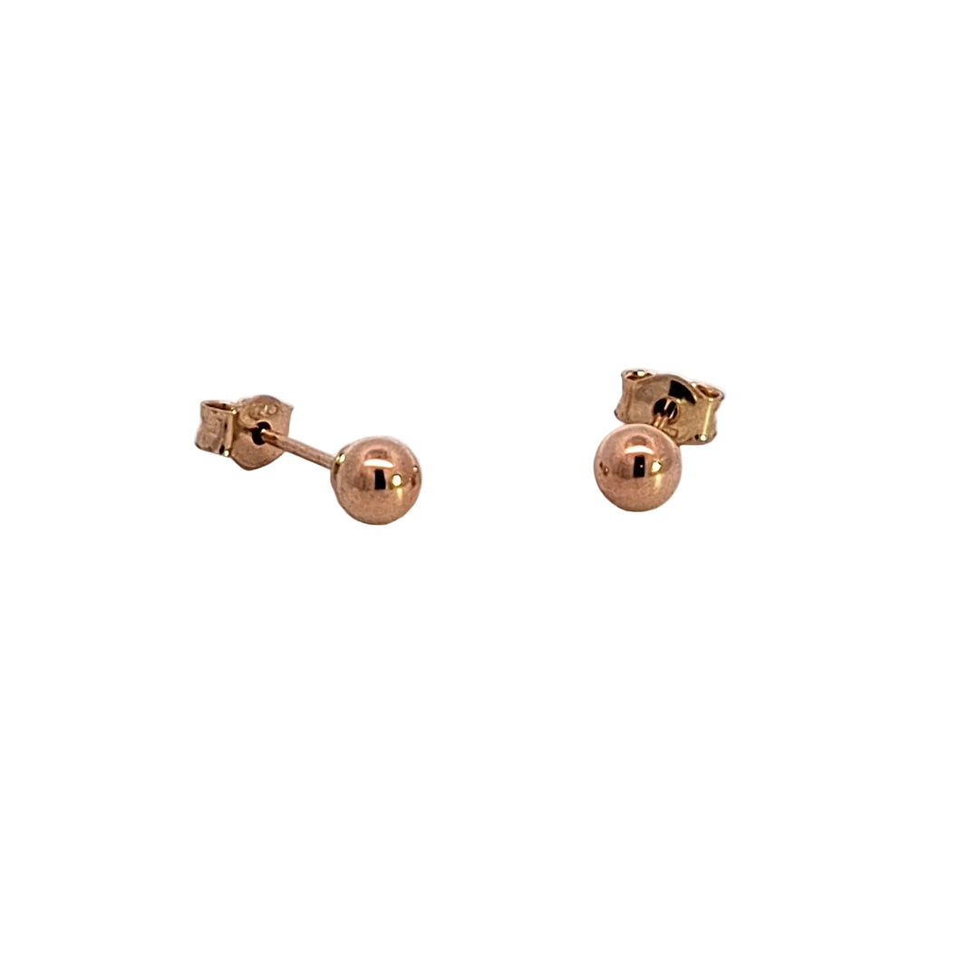 gold 4mm ball studs