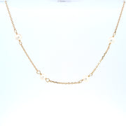 Gold chain and Cultured Pearl necklace 36636
