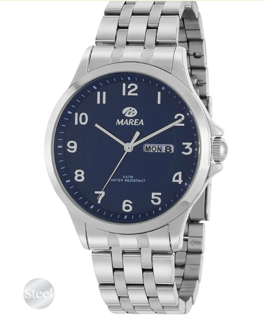 Marea B36200/2 blue dial gents bracelet watch 38206