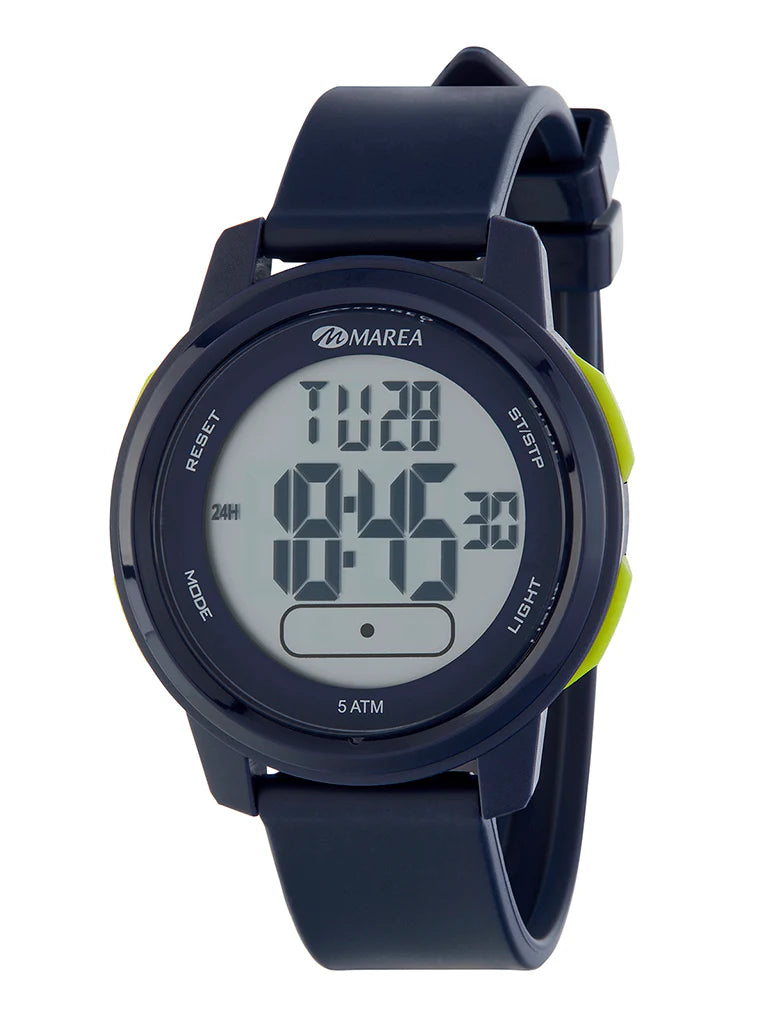 Marea Blue & Lime Digital gents sportswatch. 38111