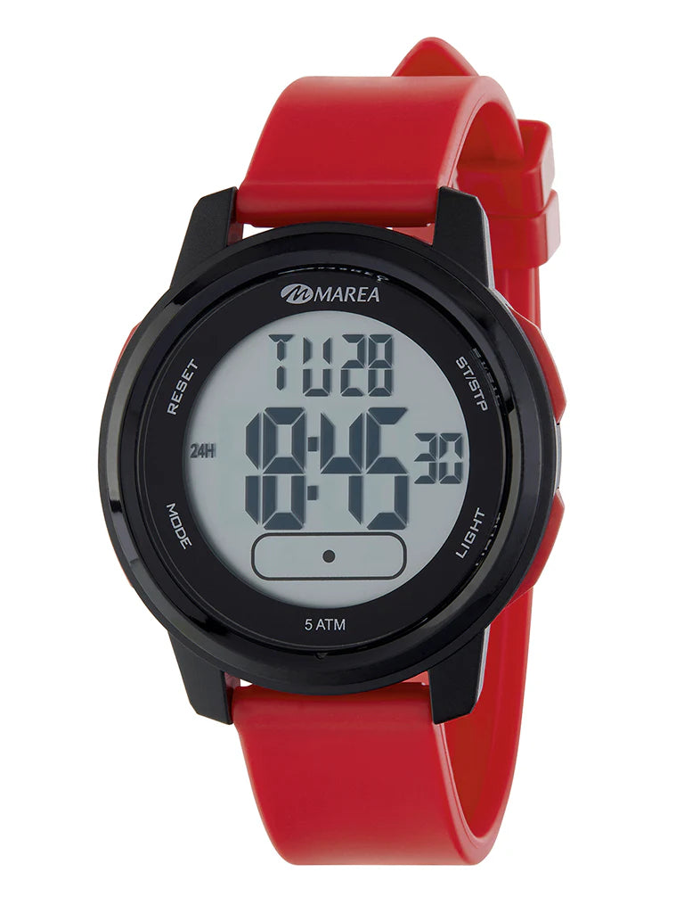 Marea Red & Black Digital gents sportswatch. 38112
