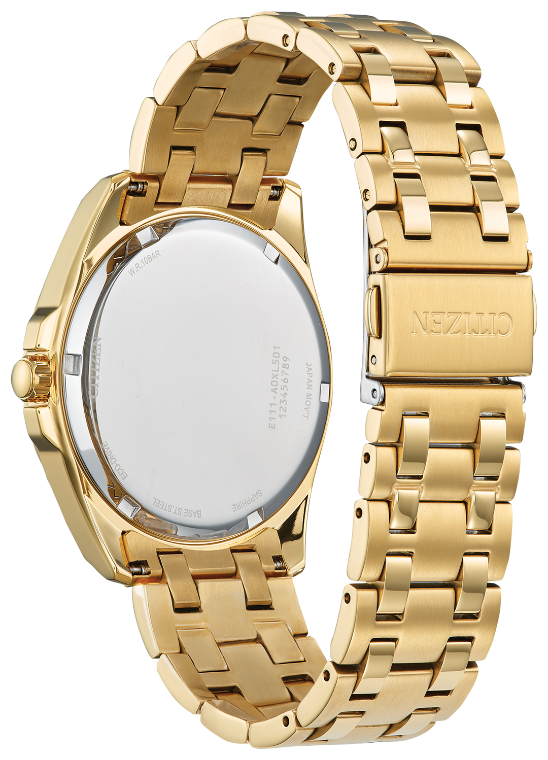 Citizen BM7532-54L gold tone Peyten Sapphire gents watch 36468