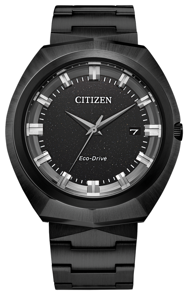 Citizen 365 BN10252E  modern and streamlined look with an all-black colour scheme. 43mm case. 37002
