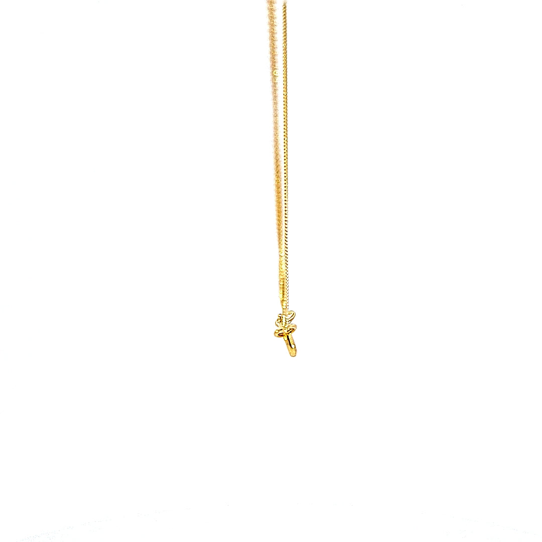 9ct gold 2 sided diamond cut curb chain, 20"/51cm 36608 - Armin Lowe Jewellers