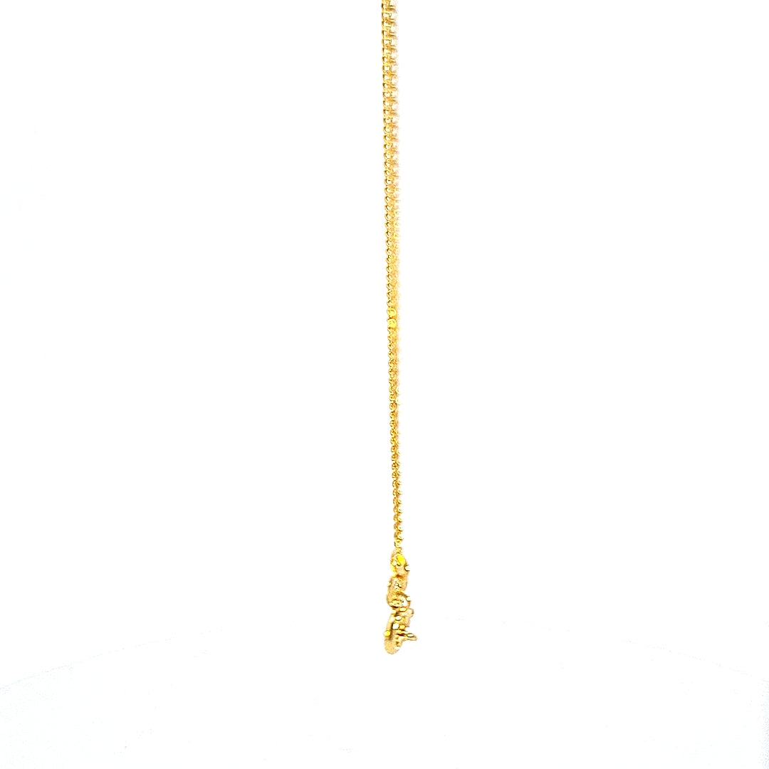 9ct gold diamond cut curb chain, 20"/51cm 36578 - Armin Lowe Jewellers