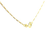 9ct gold 3+1 Figao link 20"/51cm chain 36600